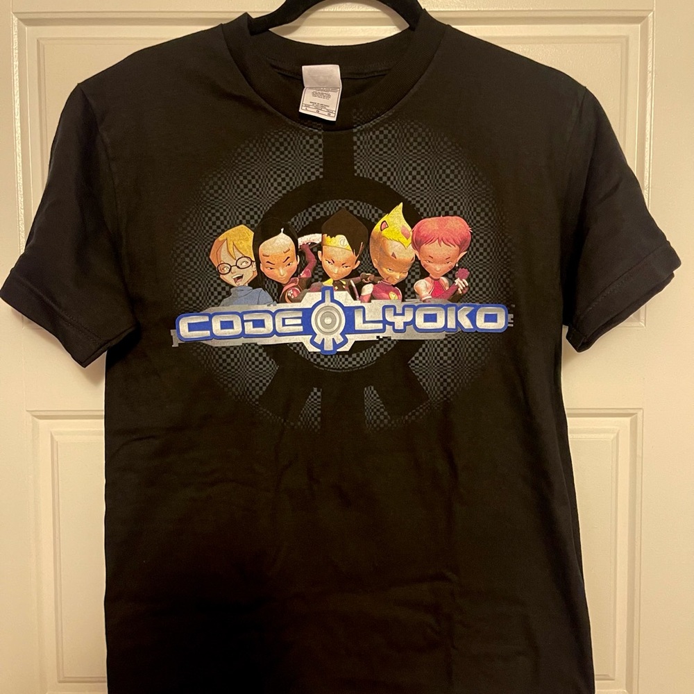 Code Lyoko Vintage Shirt Y2K Anime TV Show Youth Large Black Graphic Tee New - Picture 2 of 5